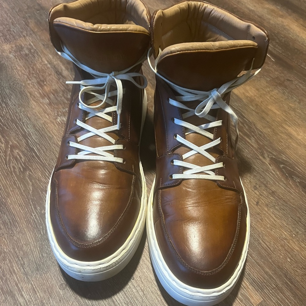 Handmade high top sneakers .. price to sell